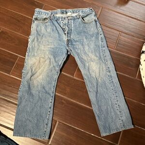 1993 Vtg Levi's 501 Button Fly Classic Straight Blue Jeans